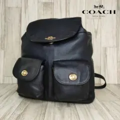 60 COACH コーチ レザー リュックサック バッグパック - メルカリ