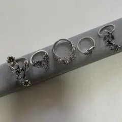 シルバーリング 5点セット