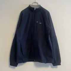 nike☆ナイキ☆00s☆トラックジャケット☆刺繍ロゴ☆y2k☆ネイビー☆L