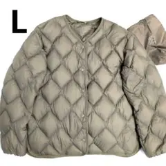 未使用級✨ユニクロ ウルトラライトダウン リラックスジャケット カーキ L