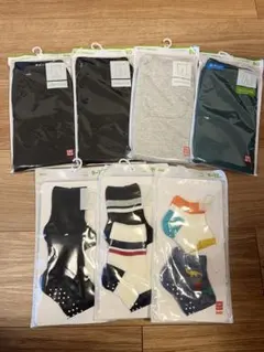 ⭐︎新品未使用⭐︎ユニクロ 7分丈レギンスと靴下 7点セット