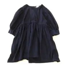 ✨美品✨ yori ラウンドヘム天竺カットソー（ネイビー／ラウンドペプラム）のサムネイル