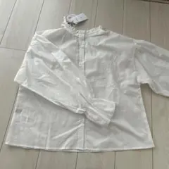 2way フリルスタンド　ブラウス　M