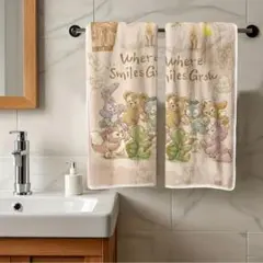 まとめ割有り♪ダッフィーフレンズ フェイスタオル 2枚組60cm x 40cm