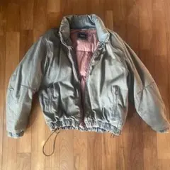 ZARA デニム ボンバー ジャケット 肉厚 中綿　オーバーサイズ