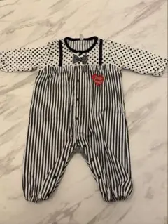 しまむらベビー服　蝶ネクタイつきカバーオール　バースデイ　リトシー