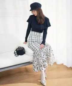 SNIDEL レースマーメイドスカート