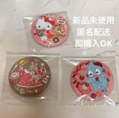 サンリオキャラクターズ　刺繍缶バッジ付きビスケット3
