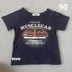 RADCHANP クラシックカー　プリントTシャツ　90サイズ　肩ボタン付きのサムネイル