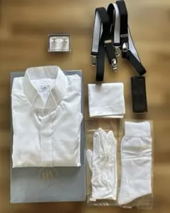 アクアグラツィエ　新郎シャツセット Lサイズ 新郎小物セット