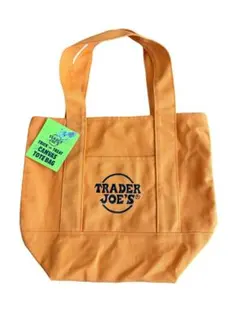 TRADER JOE'S キャンバストートバッグ オレンジ