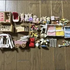 シルバニアファミリー 家具、人形まとめ売り