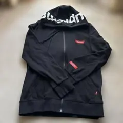 黒　フード付　パーカー　L ジッパー　レディース