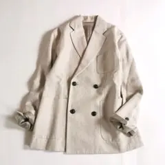 23SS/美品✨ ヴェルメイユパーイエナ ダブルブレスト ジャケット リネン