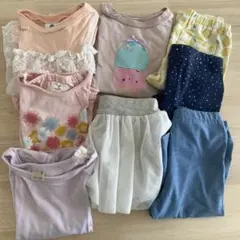 即購入OK保育園用に！！女の子服90cmまとめ売りTシャツ、ズボン
