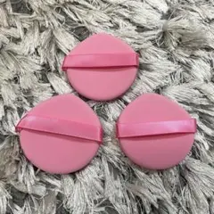 【最安値、新品未使用】クッションファンデーション向けパフ3点セット ピンク