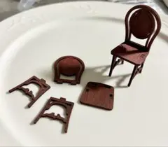 たし1012さま】vintage miniature ❀ 小さなブラウンの椅子 - メルカリ