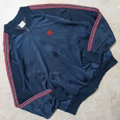 超希少⭐アディダス80sUSA製ATPヴィンテージトラックジャケット ネイビー紺