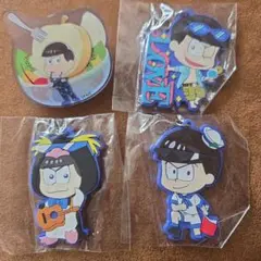 おそ松さん カラ松 まとめ売り 缶バッジ、ラバーストラップ ラバスト