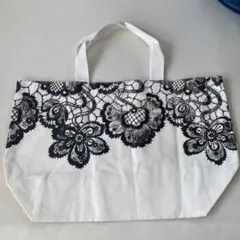 フランフラン　レース模様トートバッグ