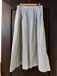 【美品】マッキントッシュフィロソフィー　ストライプ フレアスカート