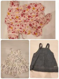 子供服3枚まとめ売り（ワンピと甚平）