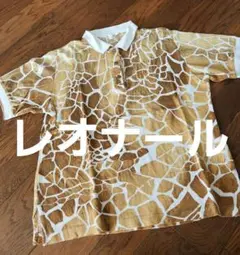 LEONARD SPORT キリン柄 ポロシャツ M