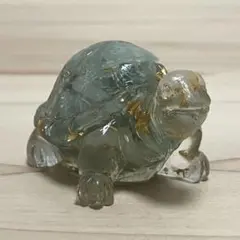亀の置物 天然石 ラブラドライト - メルカリ