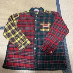 ミキハウス　長袖チェックシャツ　120