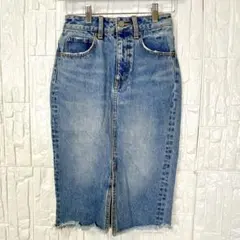 AZUL BY MOUSSY デニムスカート　XS　コットン100【1586】