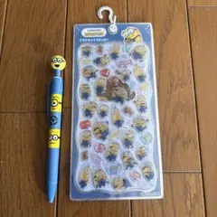 【正規品】ミニオンズプチドロップステッカー シャープペンシルセット
