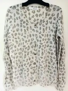 【新品】mysty woman ミスティウーマン カーディガン レオパード Ｍ