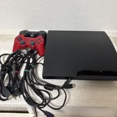 PS3本体 コントローラー2個付き ブラック　CECH-3000A