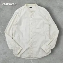 ケンティー様専用 ザ・フラッドヘッド バンドカラー長袖シャツ L アイボリー