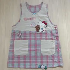 Hello Kitty エプロン ピンク チェック柄 キャラクターのサムネイル