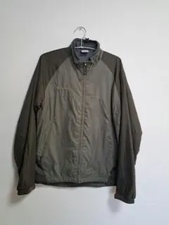 Columbia アウトドア 切替 ナイロンジャケット S グリーン系