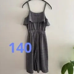 チェックサロペット　140