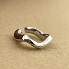 イヤーカフ　シンプル　silver 950 37works