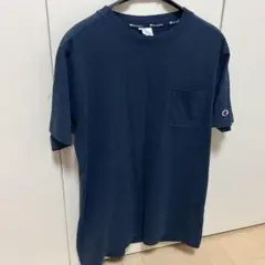 Champion ネイビー Tシャツ Lサイズ ポケット付き