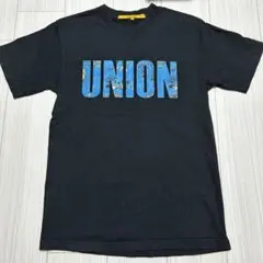 UNION Tシャツ ブルー シンプル ロゴ Tシャツ 古着 BIGLOGOのサムネイル