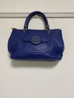 Tory Burch トリーバーチ 本革 2wayショルダーバッグトート ブルー