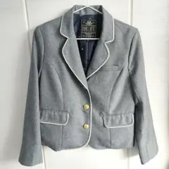 ピンクラテ　フォーマル　パイピングジャケット ブレザー グレー Sサイズ　卒業式