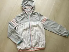 adidas フード付きストライプアウター S レディース