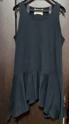 オシャレウォーカー ロング タンクトップ 黒のサムネイル