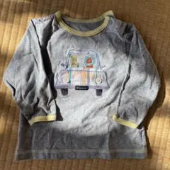 Combi mini 車刺繍 長袖Tシャツ