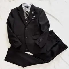 極美品☆120 レディフレディ　ロングパンツ　スーツ6点セット　卒服　ブラック