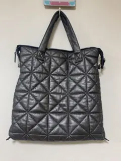 BAYFLOW チャーム付き3WAYキルトトート