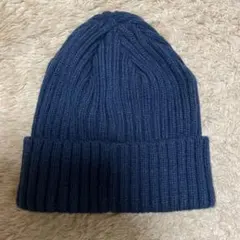 ロペピクニック　ニット帽　ネイビー