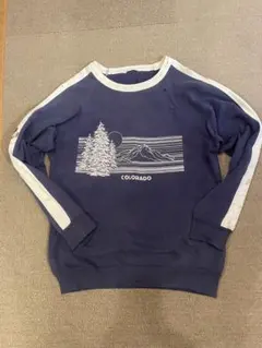 70’ビンテージスウェット ネイビーS アメリカ製古着！