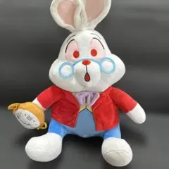 八　不思議の国のアリス　ぬいぐるみ　おおきなぬいぐるみ　白うさぎ　ディズニー